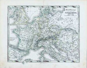 Mittel Europa in den Zeiten der Carolinger, 752 bis 911