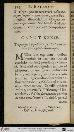 Caput XXXIV.: Tropologicè significata per Calceamentum veniae peccatorum Spes