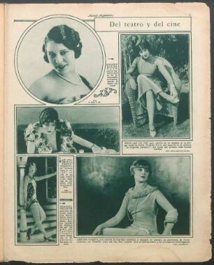 Del teatro y del cine [Fotografías]