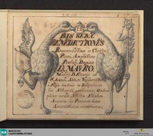 Bis senae Benedictiones - Cod. Ettenheim-Münster 316