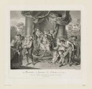 Mémorable jugement de Sancho, aus: "Suite de Don Quichotte"