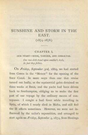 Sunshine and storm in the east; or, Cruises to Cyprus and Constantinople, 1