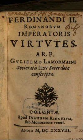 Ferdinandi II. Romanorvm Imperatoris Virtvtes