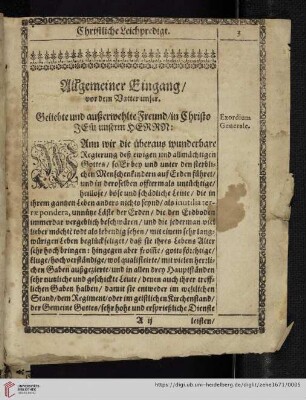 Christliche Leichpredigt
