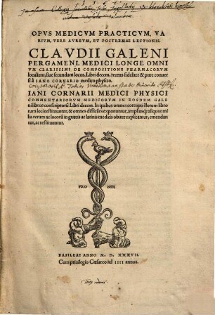Opvs Medicvm Practicvm : Varivm, Vere Avrevm, Et Postremae Lectionis