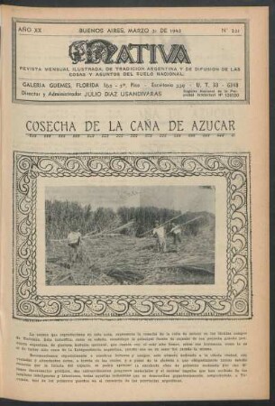 20.1943=Nr. 231: Nativa, 20.1943=Nr. 231