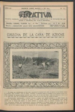 20.1943=Nr. 231: Nativa, 20.1943=Nr. 231