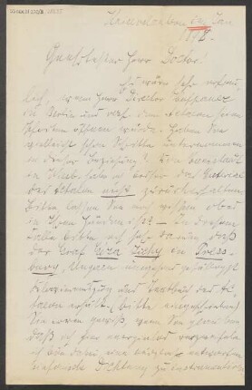 Brief an B. Schott's Söhne : 01.1898