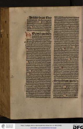 In festo beati Thome Cantuariensis possunt disputari sequentes questiones.
