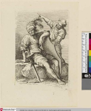 Salvator Rosa Invenit [Zwei Männer mit Schild und Schwert]