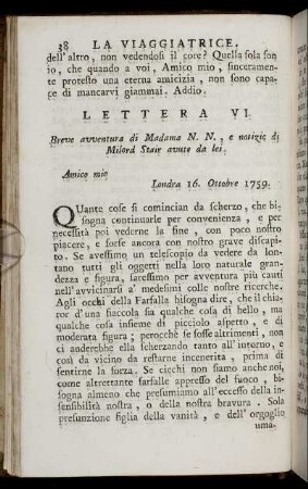 Lettera VI.