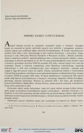 12: Widoki zamku łańcuckiego