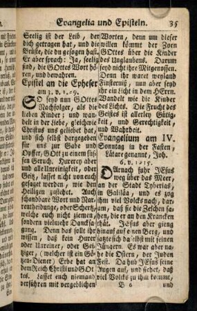 35-45, Epistel andie Epheser; ...