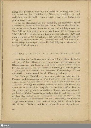 Führung durch die Klosteranlagen