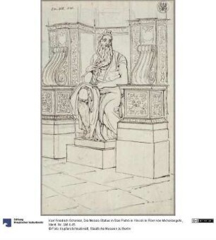 Die Moses-Statue in San Pietro in Vincoli in Rom von Michelangelo