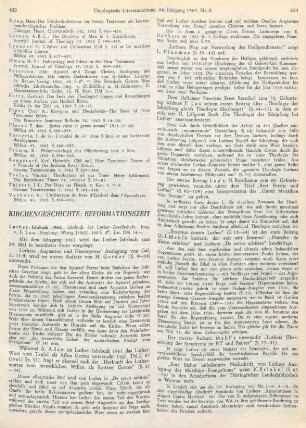 433-435 [Rezension] Luther Jahrbuch 1962. Jahrbuch der Luther-Gesellschaft