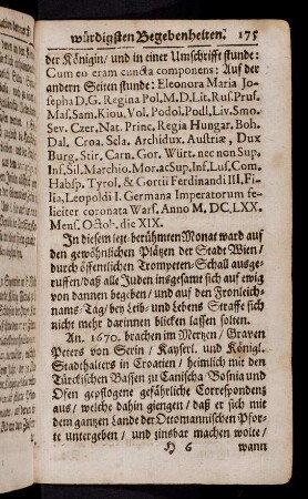175-183, An. 1670 brachen im Mertzen Graven Peters ...