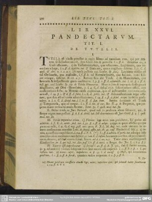 Lib. XXVI. Pandectarum