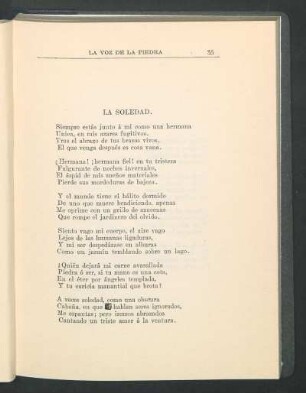La soledad.