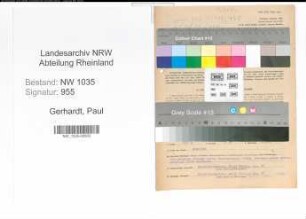 Entnazifizierung Paul Gerhardt , geb. 23.06.1895 (Assessor)