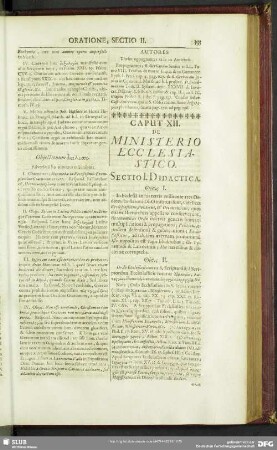 Caput XII. De Ministerio Ecclesiastico