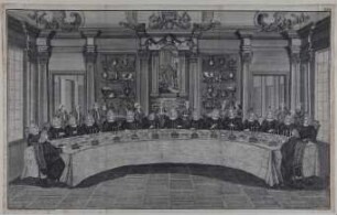 Tafelrunde anlässlich des 200. Jubiläums der Kirchenreformation in Braunschweig 1728