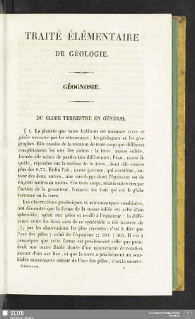 Géognosie