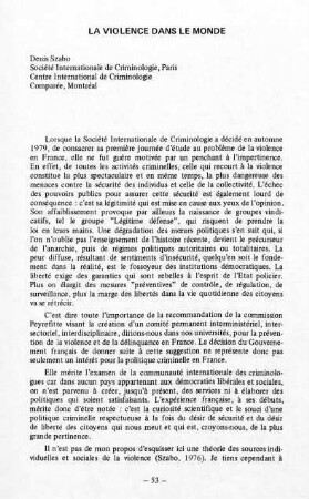 53-58, La violence dans le monde