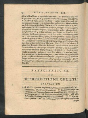 Exercitatio XIX. De Resurrectione Christi