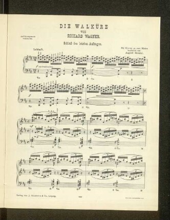 Die Walküre von Richard Wagner. Schluß des letzten Aufzuges.