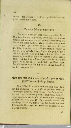 25. Braunen Ocker zu verschönern