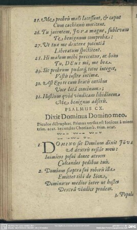 Psalmus CX. Dixit Dominus Domino meo