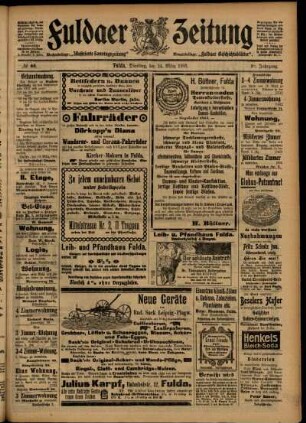 Zweite Ausgabe vom Dienstag, den 24. März 1903.