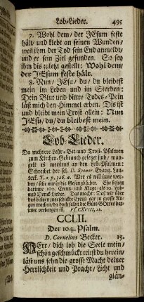Lob-Lieder.
