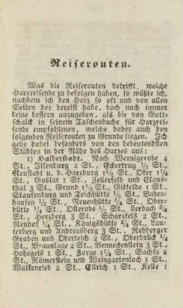 Reiserouten