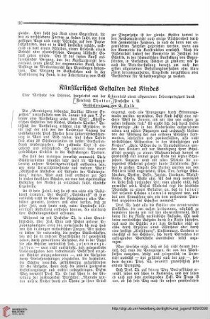 N.F. 9.1929 S. 90-91: [Rezension von: Thetter, Friedrich, Künstlerisches Gestalten des Kindes]