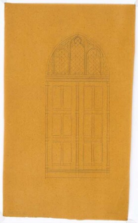 Begräbniskapelle, Dirschau: Fenster: Aufriss