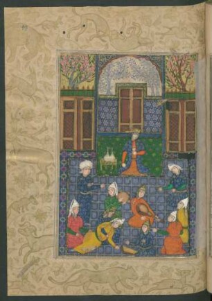 Illustration: Yūsuf (Josef) verwirrt die Frauen von Zulaiḫā