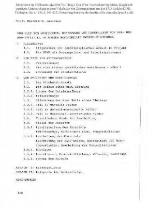 Vom Text zum Wörterbuch. Ermittlung und Darstellung von DDR- und BRD-Spezifika im Bonner Maschinellen Korpus-Wörterbuch
