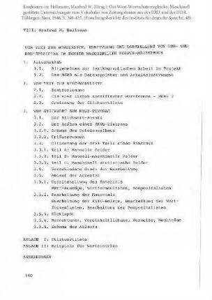 Vom Text zum Wörterbuch. Ermittlung und Darstellung von DDR- und BRD-Spezifika im Bonner Maschinellen Korpus-Wörterbuch