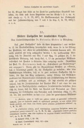 417-424 Weitere Sackgassen der paulinschen Exegese