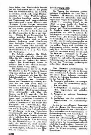Eine "Deutsche Arbeitszentrale für Geburtenregelung" [Bevölkerungspolitik]