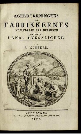 Agerdyrkningens Og Fabrikkernes Indflydelse Paa Hinanden Og Paa Et Lands Lyksalighed