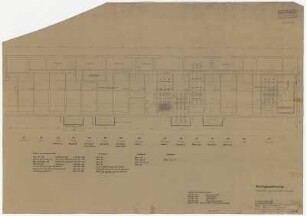 110 kV Vorschaltanlage, Grundriss Leist.-Schalter-Geschoß, Montagezeichnung