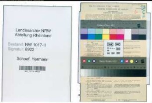 Entnazifizierung Hermann Schoef , geb. 01.10.1901 (Kaufmann)