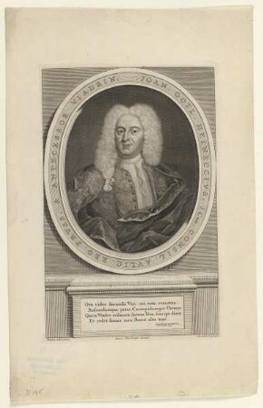 Bildnis des Joan. Gotl. Heineccius