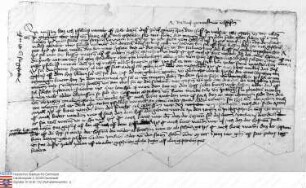 Bestandsbrief über den Hof zu Wallstadt von Philipp Wambold