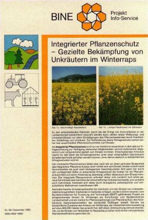 Integrierter Pflanzenschutz - Gezielte Bekämpfung.