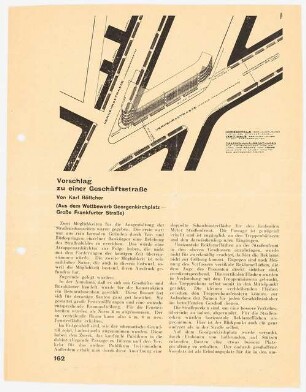 Schauseitengestaltung Frankfurter Allee, Berlin: Buchdruck aus Das neue Berlin, 1928, S. 162 f.