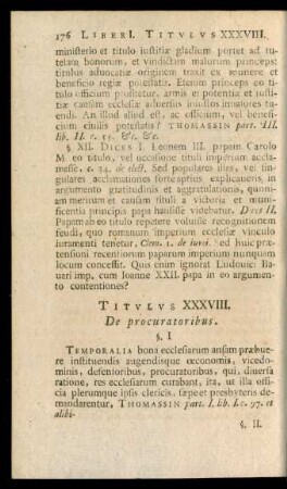 Titulus XXXVIII. De procuratoribus.